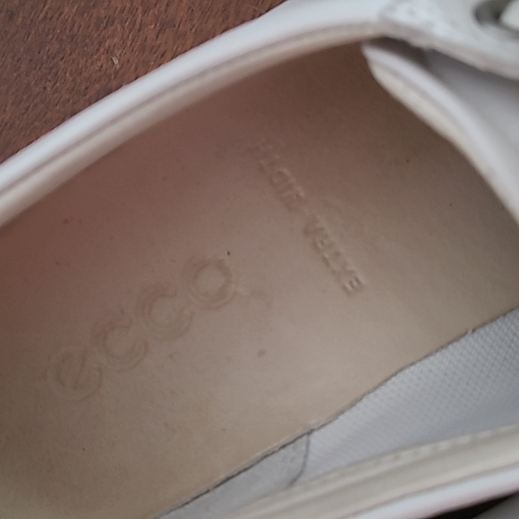 ECCO Womens Soft 7 White Leather Sneakers 7.5 W - Picture 6 of 12